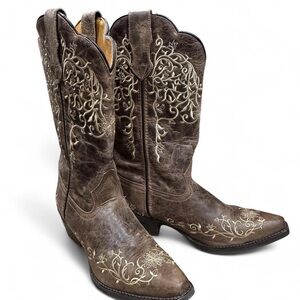 Laredo Dan Post No More Drama Red Womens Western Boots 3125